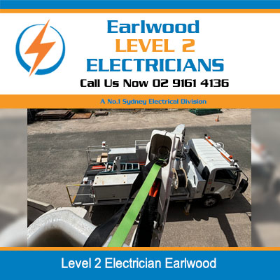 Level 2 electrician operating elevated work platform for power line maintenance in Earlwood